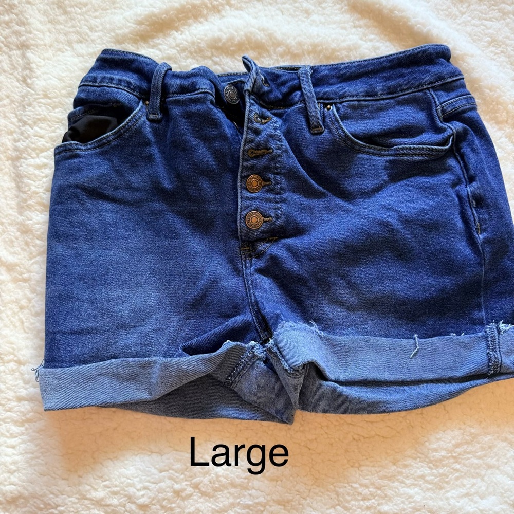 Women's Blue Denim Shorts